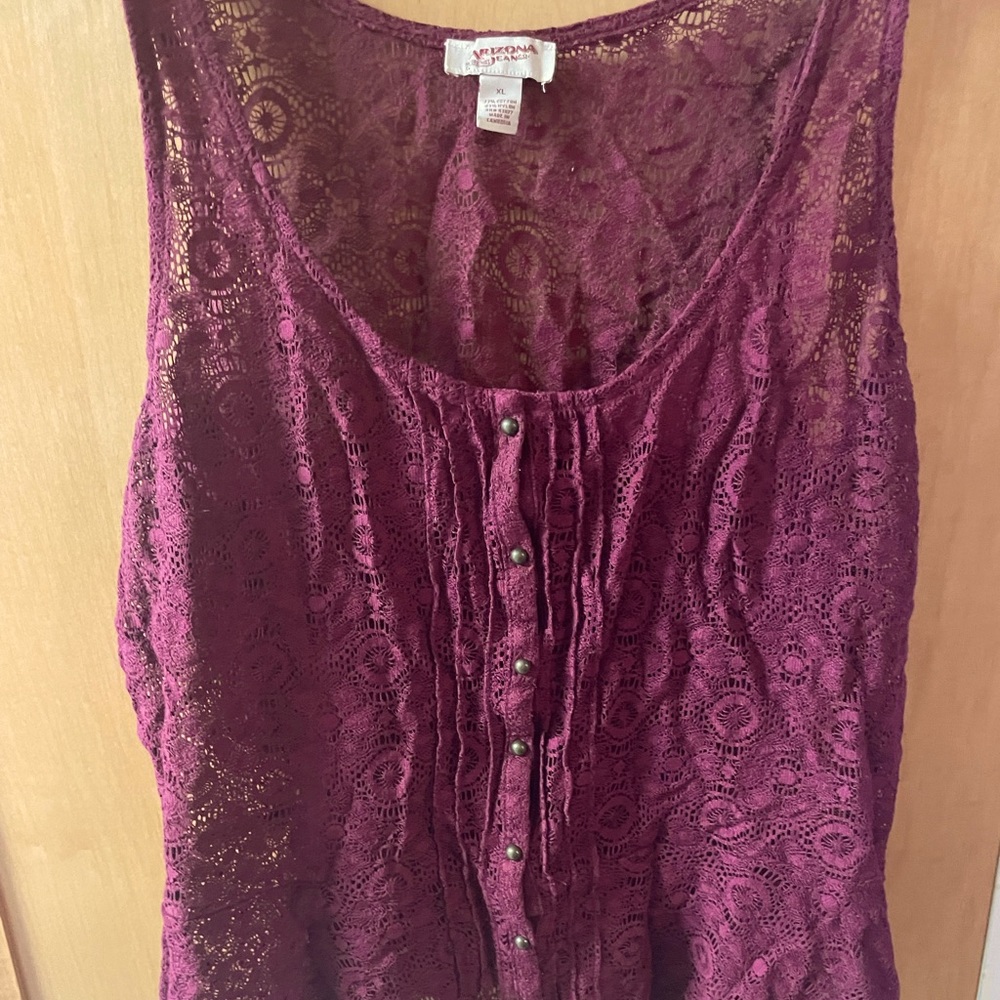 Maroon tank top
